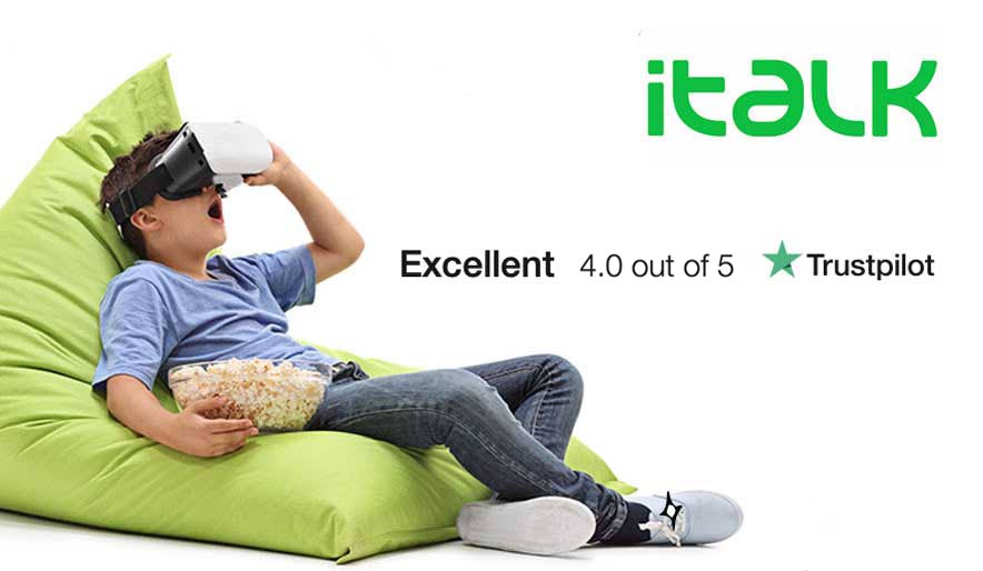 iTalk broadband - rated 4 out of 5 on Trustpilot